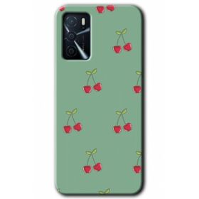 Gramaphone Oppo A16 Kılıf HD Desen Baskılı Arka Kapak - Kiraz Berry Kılıf
