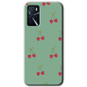 Gramaphone Oppo A16 Kılıf HD Desen Baskılı Arka Kapak - Kiraz Berry Kılıf