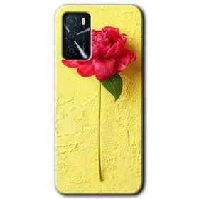 Gramaphone Oppo A16 Kılıf HD Desen Baskılı Arka Kapak - Kırmızı Gül Kılıf