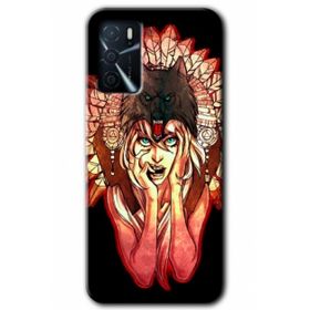 Gramaphone Oppo A16 Kılıf HD Desen Baskılı Arka Kapak - Kurt Kız Kılıf