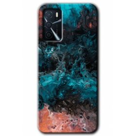 Gramaphone Oppo A16 Kılıf HD Desen Baskılı Arka Kapak - Liquid Colorfull Kılıf