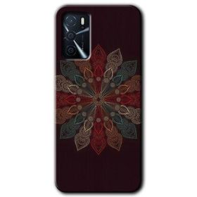 Gramaphone Oppo A16 Kılıf HD Desen Baskılı Arka Kapak - Mandala Flower Wal Kılıf