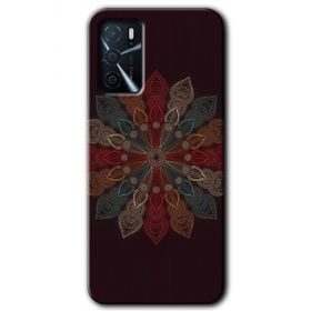 Gramaphone Oppo A16 Kılıf HD Desen Baskılı Arka Kapak - Mandala Flower Wal Kılıf
