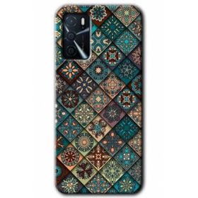 Gramaphone Oppo A16 Kılıf HD Desen Baskılı Arka Kapak - Mat Mandala Kılıf