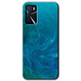 Gramaphone Oppo A16 Kılıf HD Desen Baskılı Arka Kapak - Mavi Aura Kılıf