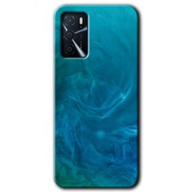 Gramaphone Oppo A16 Kılıf HD Desen Baskılı Arka Kapak - Mavi Aura Kılıf