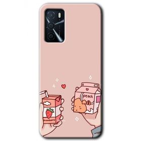 Gramaphone Oppo A16 Kılıf HD Desen Baskılı Arka Kapak - Meyveli Süt Kılıf