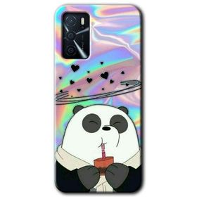 Gramaphone Oppo A16 Kılıf HD Desen Baskılı Arka Kapak - Milkshake Panda Kılıf