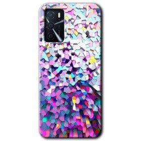 Gramaphone Oppo A16 Kılıf HD Desen Baskılı Arka Kapak - Mosaic Fragments Colorfull Kılıf