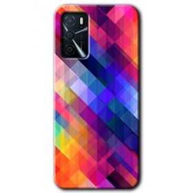 Gramaphone Oppo A16 Kılıf HD Desen Baskılı Arka Kapak - Multi Oblique Kılıf