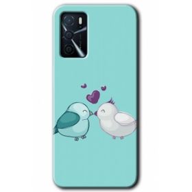 Gramaphone Oppo A16 Kılıf HD Desen Baskılı Arka Kapak - Mutlu Kuşlar Kılıf