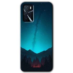 Gramaphone Oppo A16 Kılıf HD Desen Baskılı Arka Kapak - Night Fores Mount Kılıf