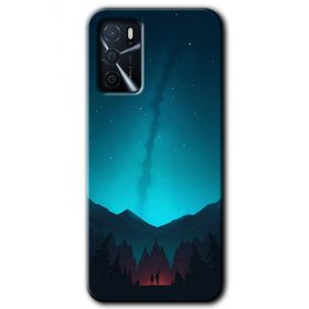 Gramaphone Oppo A16 Kılıf HD Desen Baskılı Arka Kapak - Night Fores Mount Kılıf