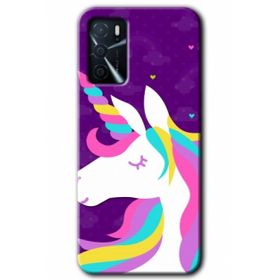 Gramaphone Oppo A16 Kılıf HD Desen Baskılı Arka Kapak Unicorn Sleep Kılıf