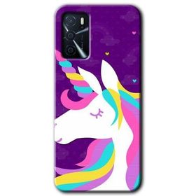 Gramaphone Oppo A16 Kılıf HD Desen Baskılı Arka Kapak Unicorn Sleep Kılıf