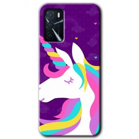 Gramaphone Oppo A16 Kılıf HD Desen Baskılı Arka Kapak Unicorn Sleep Kılıf