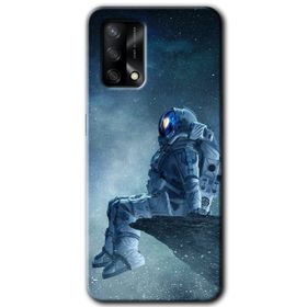 Gramaphone Oppo A54 Hd Desen Astronot Yalnızlığı Baskılı Arka Kapak