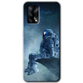Gramaphone Oppo A54 Hd Desen Astronot Yalnızlığı Baskılı Arka Kapak