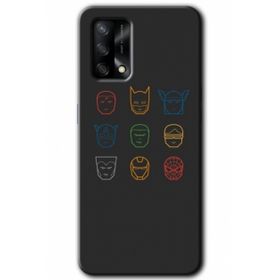 Gramaphone Oppo A54 Hd Desen Avengers Minimalism Baskılı Arka Kapak