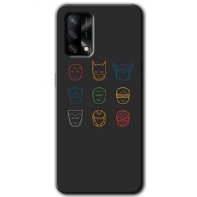 Gramaphone Oppo A54 Hd Desen Avengers Minimalism Baskılı Arka Kapak