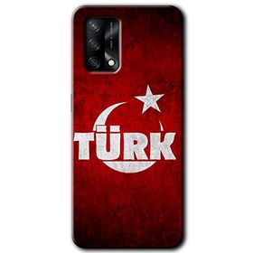 Gramaphone Oppo A54 Hd Desen Ayyıldız Türk Baskılı Arka Kapak