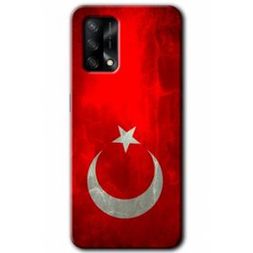 Gramaphone Oppo A54 HD Desen Baskılı Arka Kapak Albayrak Kılıf