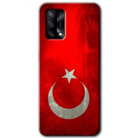 Gramaphone Oppo A54 HD Desen Baskılı Arka Kapak Albayrak Kılıf