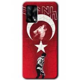 Gramaphone Oppo A54 HD Desen Baskılı Arka Kapak Bozkurt Atam Kılıf