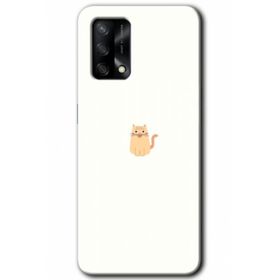 Gramaphone Oppo A54 HD Desen Baskılı Arka Kapak Cat Minimalism Kılıf