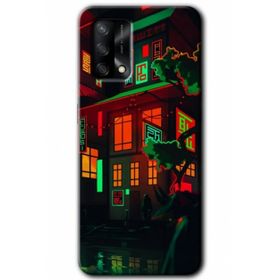 Gramaphone Oppo A54 HD Desen Baskılı Arka Kapak China Street Kılıf