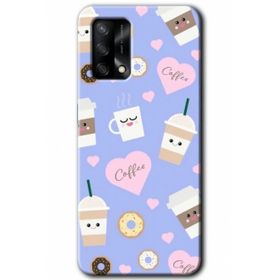 Gramaphone Oppo A54 HD Desen Baskılı Arka Kapak Coffee Cake Kılıf