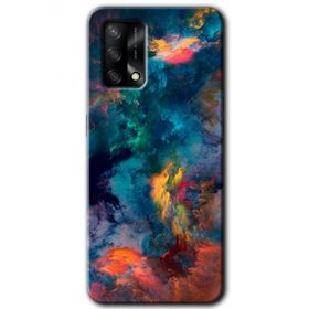 Gramaphone Oppo A54 HD Desen Baskılı Arka Kapak Color Storm Kılıf