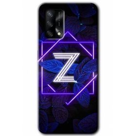 Gramaphone Oppo A54 HD Desen Baskılı Arka Kapak - Dark Neon Yaprak Z Harfi Kılıf