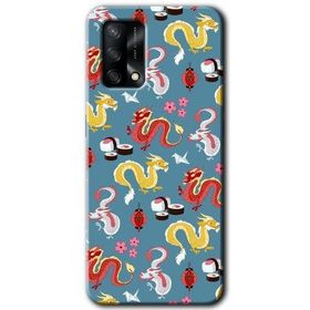 Gramaphone Oppo A54 HD Desen Baskılı Arka Kapak Funky Dragon Kılıf
