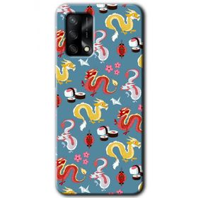 Gramaphone Oppo A54 HD Desen Baskılı Arka Kapak Funky Dragon Kılıf