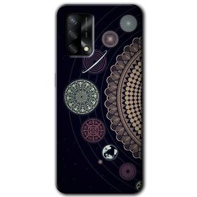 Gramaphone Oppo A54 HD Desen Baskılı Arka Kapak Gezegen Döngüsü Kılıf