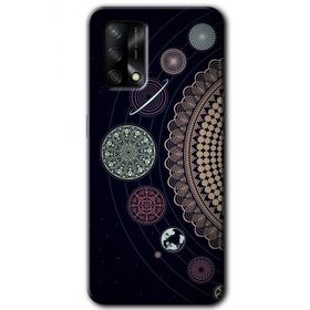 Gramaphone Oppo A54 HD Desen Baskılı Arka Kapak Gezegen Döngüsü Kılıf
