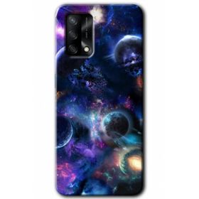 Gramaphone Oppo A54 HD Desen Baskılı Arka Kapak Gezegen Karışımı Kılıf