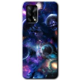Gramaphone Oppo A54 HD Desen Baskılı Arka Kapak Gezegen Karışımı Kılıf