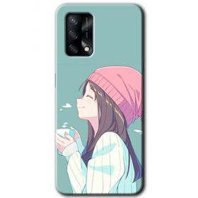 Gramaphone Oppo A54 HD Desen Baskılı Arka Kapak Happy Girl Kılıf