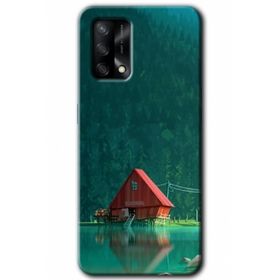 Gramaphone Oppo A54 HD Desen Baskılı Arka Kapak House In Woods Kılıf