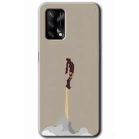 Gramaphone Oppo A54 HD Desen Baskılı Arka Kapak İron Man Airport Kılıf