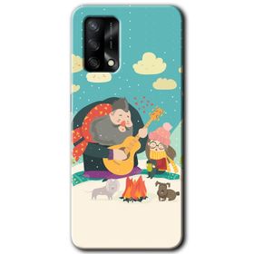 Gramaphone Oppo A54 HD Desen Baskılı Arka Kapak Kamuflaj 6 Kılıf