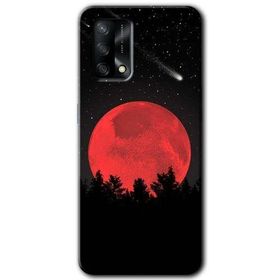 Gramaphone Oppo A54 HD Desen Baskılı Arka Kapak Kanlı Ay Kılıf