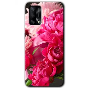 Gramaphone Oppo A54 HD Desen Baskılı Arka Kapak Kırmızı Beyaz Gül Kılıf