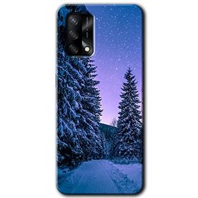 Gramaphone Oppo A54 HD Desen Baskılı Arka Kapak Kış Manzarası Kılıf