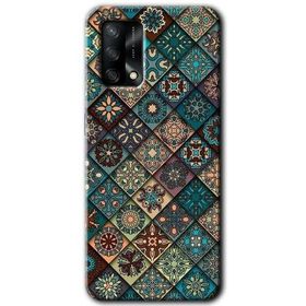 Gramaphone Oppo A54 HD Desen Baskılı Arka Kapak Mandala Desen Kılıf