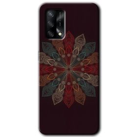 Gramaphone Oppo A54 HD Desen Baskılı Arka Kapak Mandala Flower Wal Kılıf