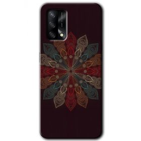 Gramaphone Oppo A54 HD Desen Baskılı Arka Kapak Mandala Flower Wal Kılıf