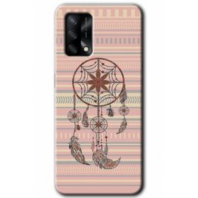 Gramaphone Oppo A54 HD Desen Baskılı Arka Kapak Mandala Retro Kılıf